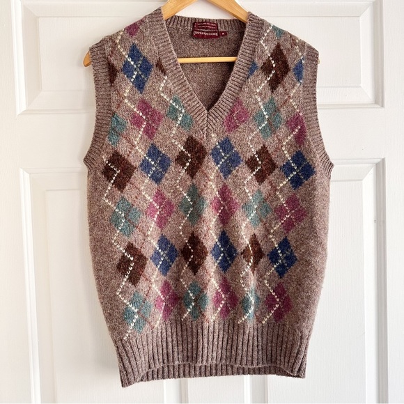 Ralph Lauren Jackets & Blazers - Vintage Ralph Lauren Chaps Argyle Wool Sweater Vest Size Medium